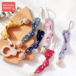 Attache - sucette en bois, 1 pice, clips de sucette, chane a points, anneau de dentition en bois, factice ...