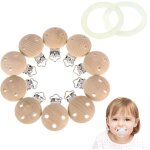 Attache - sucette en bois, pince attache tetine, 10 pièces attache - sucette pour bébé, sucette clips, ... Attache - sucette en bois, pince attache tetine, 10 pièces attache - sucette pour bébé, sucette clips, ...