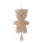 Attache - sucette confortable avec chane, organisateur sangle d'ours dessin pour bbs, favorise motricit ...