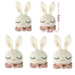 Attache - sucette en crochet fait a la main pour bb, 5 pices, accessoires en forme d'animaux, lapin ...