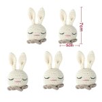 Attache - sucette en crochet fait a la main pour bb, 5 pices, accessoires en forme d'animaux, lapin ...