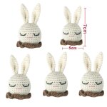 Attache - sucette en crochet fait a la main pour bb, 5 pices, accessoires en forme d'animaux, lapin ...