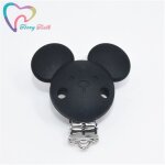 Attache - sucette en silicone pour bb, 10 pices, document, tte de souris ronde, clips tewindsor bricolage, ...