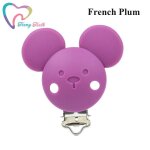 Attache - sucette en silicone pour bb, 10 pices, document, tte de souris ronde, clips tewindsor bricolage, ...