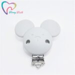 Attache - sucette en silicone pour bb, 10 pices, document, tte de souris ronde, clips tewindsor bricolage, ...