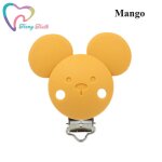 Attache - sucette en silicone pour bb, 10 pices, document, tte de souris ronde, clips tewindsor bricolage, ...