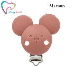 Attache - sucette en silicone pour bb, 10 pices, document, tte de souris ronde, clips tewindsor bricolage, ...
