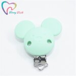 Attache - sucette en silicone pour bb, 10 pices, document, tte de souris ronde, clips tewindsor bricolage, ...