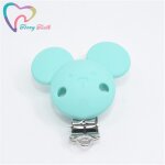 Attache - sucette en silicone pour bb, 10 pices, document, tte de souris ronde, clips tewindsor bricolage, ...
