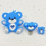 Attache - sucette en silicone pour bb, combinaison d'ours bricolage, collier molaire tewindsor, perles, ...