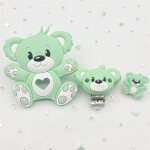 Attache - sucette en silicone pour bb, combinaison d'ours bricolage, collier molaire tewindsor, perles, ...