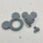 Attache - sucette en silicone pour bb, combinaison d'ours bricolage, collier molaire tewindsor, perles, ...