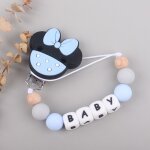 Attache - sucette en silicone pour bb, jouet de dentition, sucette, lettres joenglish, clips de souris, ...