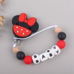 Attache - sucette en silicone pour bb, jouet de dentition, sucette, lettres joenglish, clips de souris, ...