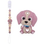 Attache - sucette en silicone pour bb, perles en forme de chien, cadeau pour - type leash and teether ...