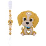 Attache - sucette en silicone pour bb, perles en forme de chien, cadeau pour - type leash and teether ...