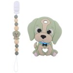 Attache - sucette en silicone pour bb, perles en forme de chien, cadeau pour - type leash and teether ...