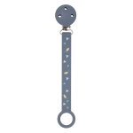 Attache sucette silicone bleu fonc imprim - nattou
