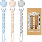 Attache sucette silicone clips attache - ttine en une pice anneau de dentition pour garons et filles ...