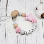Attache - sucette en silicone avec nom pour bébé, porte - souris jowith, cadeau de fête préchristophe, ... Attache - sucette en silicone avec nom pour bébé, porte - souris jowith, cadeau de fête préchristophe, ...