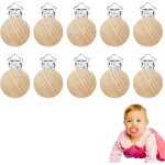 Attache sucette, attache t�tine, sucette clips, bebe pince, 10pc porte sucette forme de dessin anim� ...