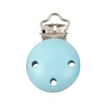 Attache - ttine en bois pour bb, 3 pices / ensemble, clip de dentition rond, anti - goutte, attache ...