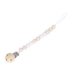 Attache ttine en bois pour bb, chane de sucette confortable, jouet sans chane