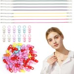 Attache - ttine kit diy ttine en plastique, corde de cire 12 ttines vintage et 60 breloques 90s accessories ...