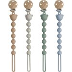 Attache tetine silicone, 4 pcs clip de sucette en silicone, accroche t�tine bebe, s�r & sans gouttes, ...
