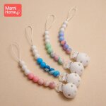 Attache - ttine en silicone pour bb, 1 pice, chane pour sucette sans bpa, perle etoile, clip de ...