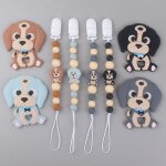 Attache - ttine en silicone pour chien, jouet de dentition, mignon, qx2d