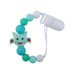 Attache - ttine en silicone pour nouveau - n, chane sans bpa, perles de chauve - souris, porte - mamelon ...