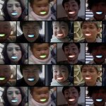 Attelle buccale lumineuse a led clignotante, 1 pi�ce, jouet de d�coration amusant pour f�te d'halloween, ...