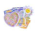 Autocollants de boucles d'oreilles 3d, 1 feuille, jouet de maquillage princesse, dessin anim�, pour enfants, ...