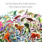 Autocollants a bulles imperm�ables en pvc, 1 @ #10 / 20 / 30 feuilles, 3d, dessin anim�, voiture princesse, ...