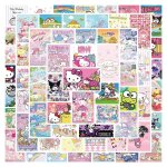 Autocollants cannelle m�lang�s sanrio kuromi, pour bricolage, t�l�phone, bagages, ordinateur portable, ...
