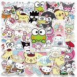 Autocollants cannelle mlangs sanrio kuromi, pour bricolage, tlphone, bagages, ordinateur portable, ...