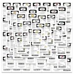 Autocollants cannelle mlangs sanrio kuromi, pour bricolage, tlphone, bagages, ordinateur portable, ...