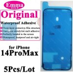 Autocollant etanche pour iphone 13 12 11 pro max 14plus 3m, 5 pi�ces, adh�sif pour cadre d'�cran lcd, ...