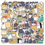 Autocollants graffiti thème chat dessin animé, 50 pièces, autocollants imperméables, pour moto, voiture, ... Autocollants graffiti thème chat dessin animé, 50 pièces, autocollants imperméables, pour moto, voiture, ...