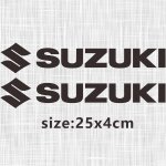Autocollant de moto suzuki, logo emblme de rservoir. black big.