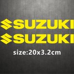 Autocollant de moto suzuki, logo emblme de rservoir. golden 2.