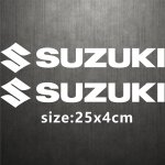 Autocollant de moto suzuki, logo emblme de rservoir. white big.
