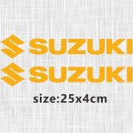 Autocollant de moto suzuki, logo emblme de rservoir. yellow big.