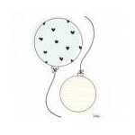 Autocollant mural 2 ballons a3 bulle r�tro lilipinso