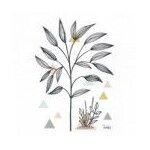 Autocollant mural petit arbre et triangles a3 enchant�