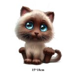Autocollant r�fl�chissant 3d de voiture 15 * 18cm, autocollant de voiture, dessin anim� dr�le de personnalit� ...