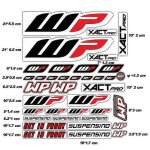 Autocollants reflechissants pour fourche wp, amortisseur de suspension, accessoires de moto pour duke ...