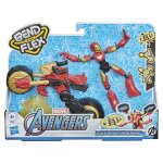 Avengers movie marvel bend and flex, flex rider iron man et moto 2 en 1
