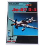 Avion bombardier junkers allemagne ju - 87 d - 3, kit de maquettes en papier, cadeau de no�l, 1:33